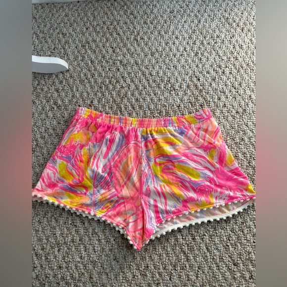 Lilly Pulitzer Pink and Gold Patterned Fabric size XL - Picture 1 of 5